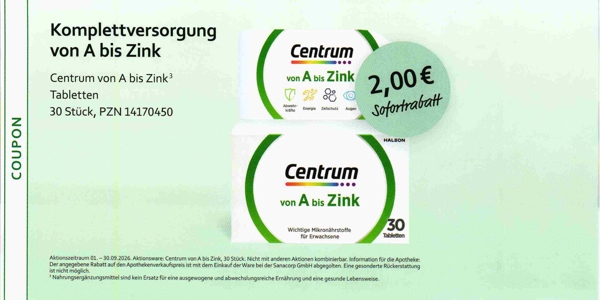 Coupon-Aktion Coupon-Aktion September 2026